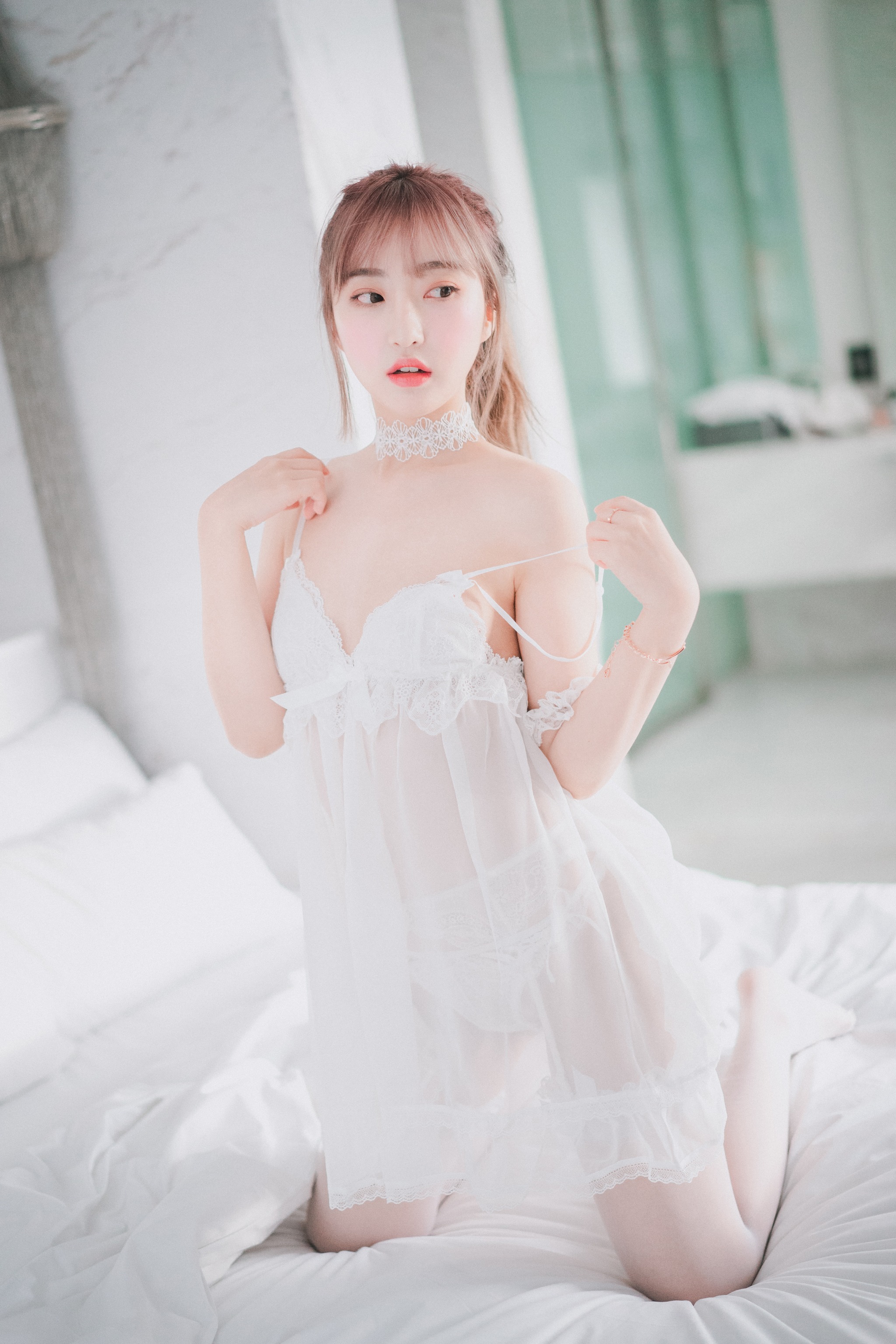 图片[1]-Hanari – NO.007 (하나리) [DJAWA] Snow Cat [35P]-XikXak